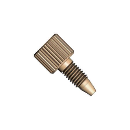 PEEK Fingertight Fitting Knurl Head one-piece - 10-32 UNF conical