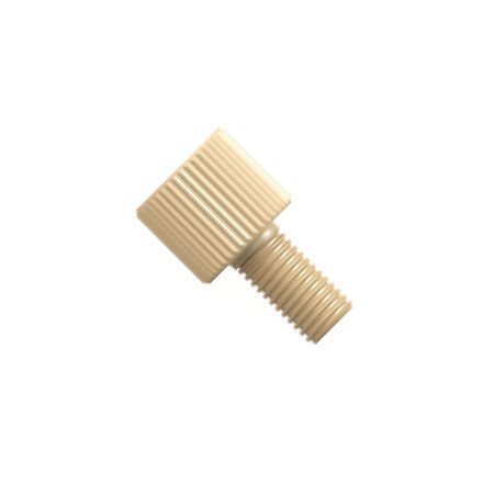 PEEK Fingertight Fitting Knurl Head - 10-32 UNF coned