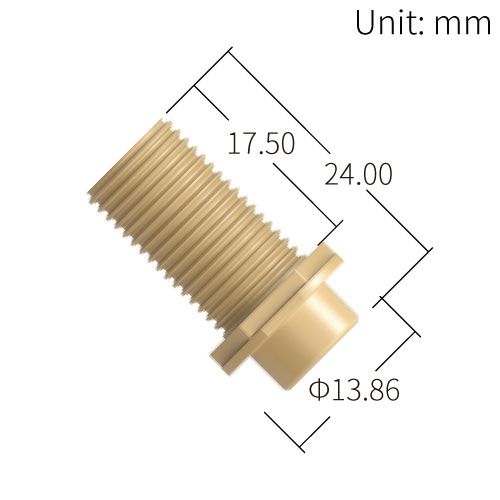 PEEK Female 2 * 1/4-28 UNF Thread Bulkhead Union - 1.25mm channel size