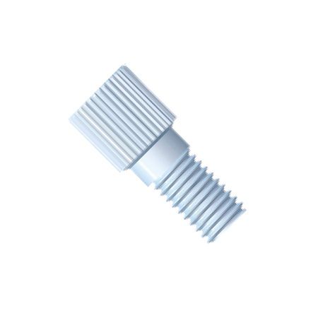 Fitting, 1/4-28UNF for 2.5 / 3.0 / 3.2mm OD-Tubing, Knurled head, PP