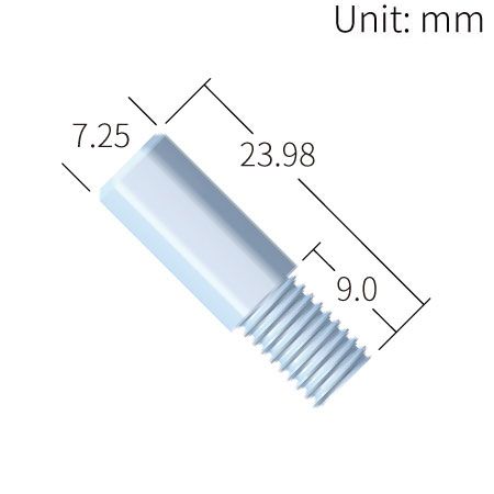 Fitting, 1/4-28UNF for 2.5 / 3.0 / 3.2mm OD-Tubing, 5/16” Hex head, PP