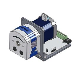 OEM peristaltic pump OEM peristaltic pump with stepper motor, 2 channels, 4 rollers 24VDC, 98rpm, up to 164 ml/min