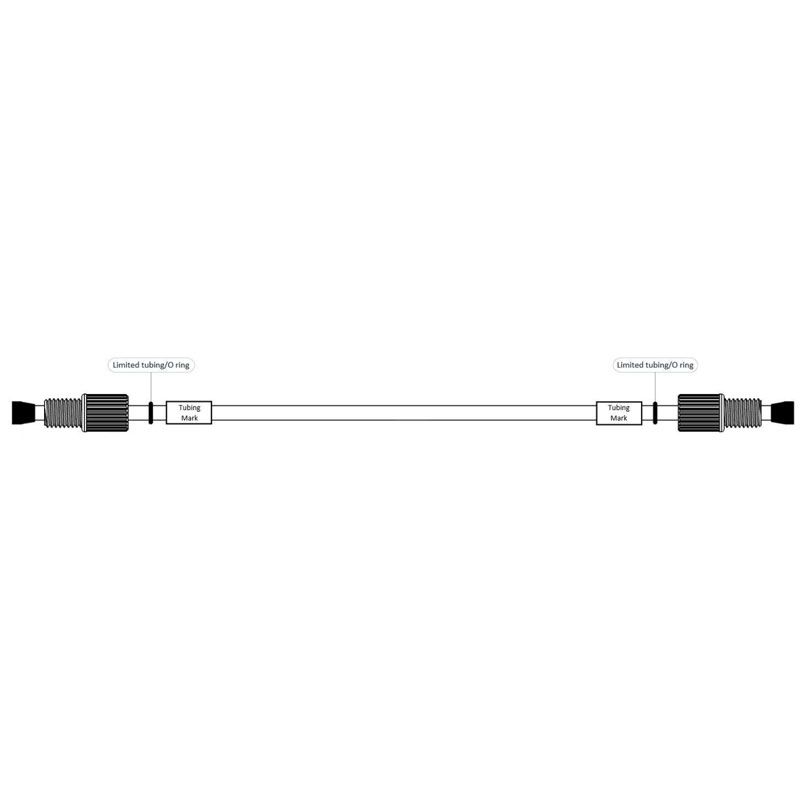 Custom Flanged Fitting FEP/PTFE Tubing Set