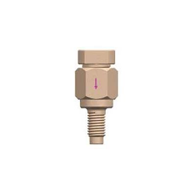 High Pressure PEEK Inlet-Check-Valve with Spring - 1/4-28UNF - 1.5mm