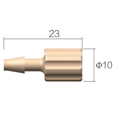 PEEK female threaded fitting 1/4-28UNF - 1/8 (3.2 mm) ID