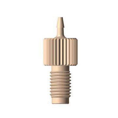 PEEK threaded fitting 1/4-28UNF - 1.0mm - 1.4mm ID