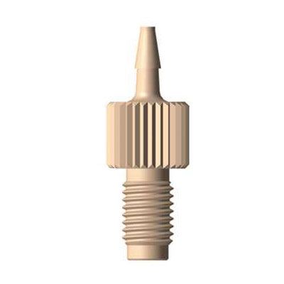 PEEK threaded fitting 1/4-28UNF - 1/16 (1.6 mm) ID