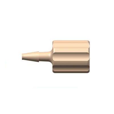 PEEK female threaded fitting 1/4-28UNF - 1/16 (1.6 mm) ID