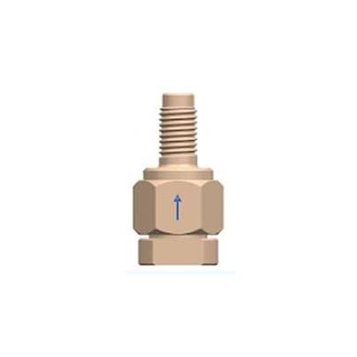  PEEK Inlet Diaphragm Check Valve - 1/4-28 UNF - 1.5mm