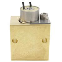 Mounting block Ø15mm for micro valves made of brass