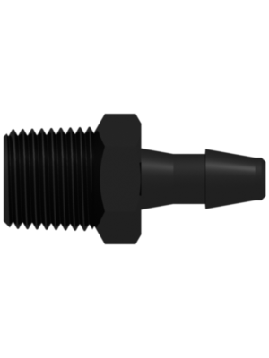 Threaded NPT Fitting 1/8-27 NPT Thread to Barb, 5/32