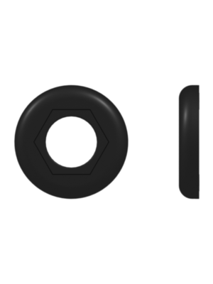 Other Fitting Color Coded Ring (For use with FTLLB or FTLB panel mount fittings), Black Nylon