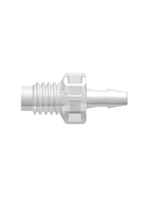 Threaded Metric Fitting M6x1 Thread to Barb, 3/32
