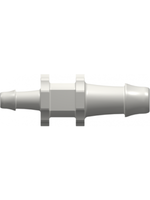Tube to Tube Fitting Straight Through Reduction Tube Fitting with 500 Series Barbs, 1/4