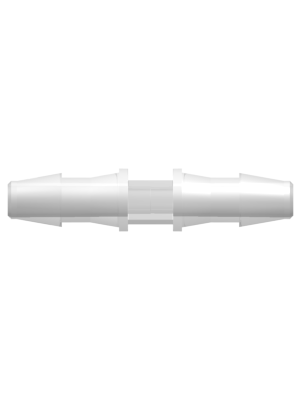 Tube to Tube Fitting Straight Through Tube Fitting with Barbs, 1/8