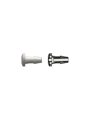 Tube to Tube Fitting Press-In Plug with Barb, 1/16
