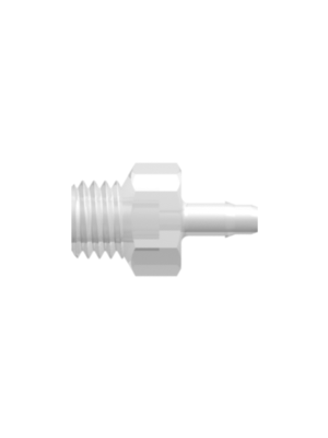 Threaded UNF Fitting 1/4-28 UNF Thread to Barb, 3/32