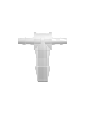 Tube to Tube Fitting Tee Reduction Tube Fitting with Barbs, 1/16