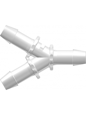 Tube to Tube Fitting Y Connector with Barbs, 3/8