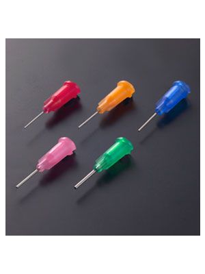 Stainless steel 23G needle adapter LuerLock female - 0.64mm OD