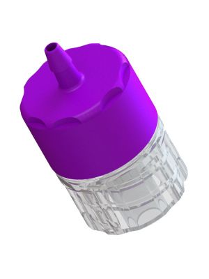 Single Use Disk Check Valve Barb to Luer Lock Male - ABS Body with Polystyrene & Silicone Disc