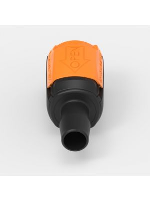 Barbed Quick Coupling Large (2), male, open flow, 5/8