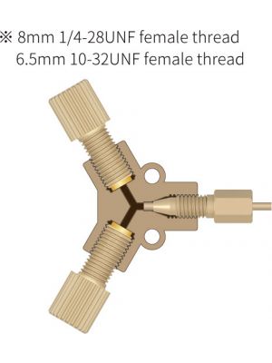 PEEK Female Thread Y-Adapter