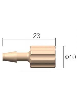PEEK female threaded fitting 1/4-28UNF - 1/8