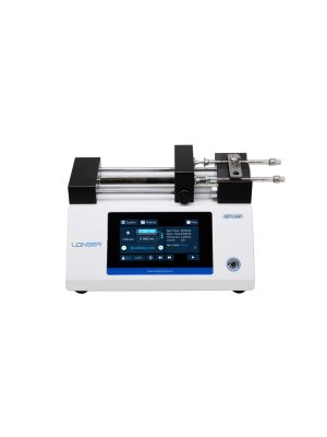 Laboratory syringe pump with touchscreen and LabVIEW drivers