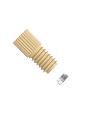 Ultra Mini PEEK Flanged Fitting - two-piece set - 6-40 UNF