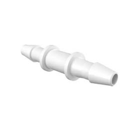 B-EC-100001-AC Straight Coupler C815:C952 1/8 ID in Medical Nylon