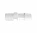 Adapter 1/4 BSPT Thread x 1/2 Barb in White Polypropylene