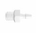 Adapter M6X1 Thread x 3/32 Barb in Polypropylene
