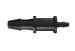 Reduction Coupler 1/8 ID x 1/16 ID in Black Nylon