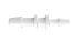 Reduction Coupler 3/16 ID x 5/32 Barb Nylon - Natural