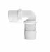 Elbow 3/4 NPT x 1 Barb in White Polypropylene