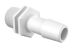 Straight Male Swivel 3/8 Barb in Natural Nylon