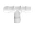 White Polypropylene Tee 3/4 Barb