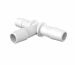Animal Derivative Free Natural Polypropylene Tee 3/8 Barb Barbs