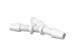 Wye 5/32 Barb in White Nylon