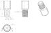 Fitting 1/4-28UNF - 1.6mm OD - PPS