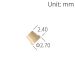 Ultra Mini PEEK Fitting - three-piece set - 6-40 UNF