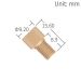 PEEK 1/4-28UNF Fitting Kurz - 2,5mm OD Ferrule Set
