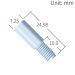 Fitting, 1/4-28UNF for 1.6 / 2.0mm OD-Tubing, 5/16” Hex head, PP