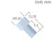 Fitting, 1/4-28UNF for 2.5 / 3.0 / 3.2mm OD-Tubing, Knurled head short, PP