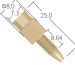 PEEK Tool-free Fitting Knurl-Hex Head one-piece - 10-32 UNF conical