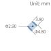  Anti-twist 1/4-28UNF Fitting Set, Hex head, 3.0mm OD