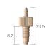 PEEK threaded fitting 10-32UNF - 1/16 (1.6 mm) ID
