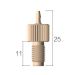 PEEK threaded fitting 1/4-28UNF - 1.0mm - 1.4mm ID