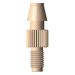 PEEK threaded fitting 1/4-28UNF - 6.0mm ID